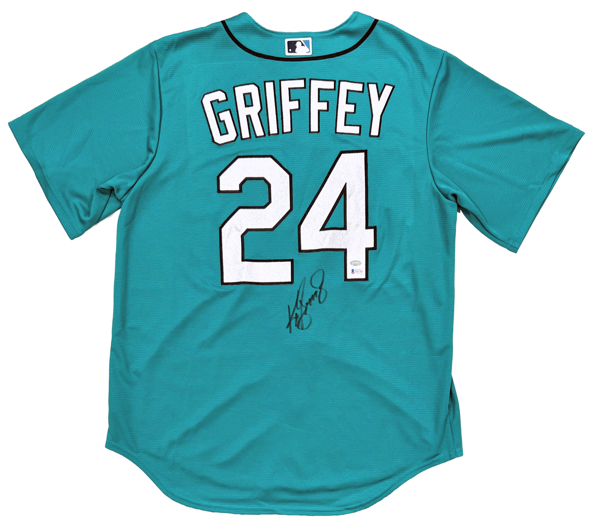 Seattle Mariners Ken Griffey Jr. Autographed Teal Nike Jersey Size