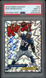 2018 Panini KABOOM! #RG Rob Gronkowski Patriots On Card PSA 9/10 Auto MINT0