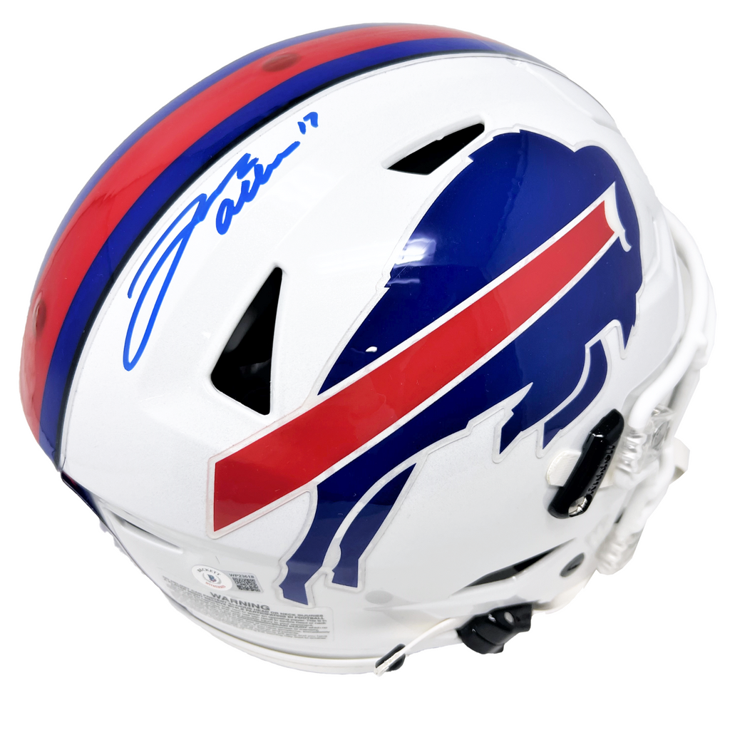 Josh Allen Autographed Buffalo Bills Flash Authentic Helmet Beckett – BG  Autographs