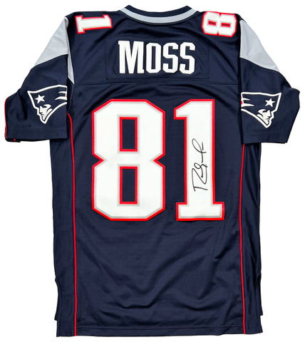 Randy Moss Patriots Signed Mitchell & Ness 2007 Legacy Throwback Jersey BAS