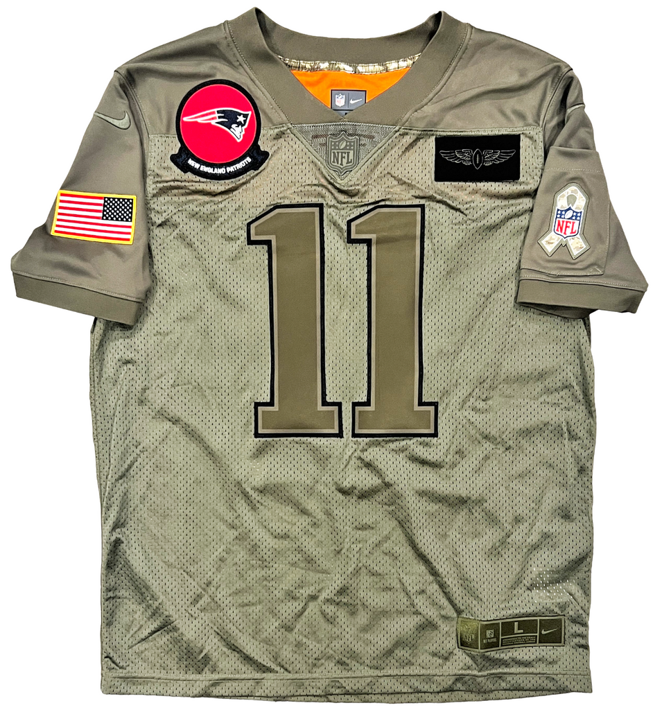 Julian Edelman New England Patriots Signed Salute to Service Nike Jers Diamond Legends Online