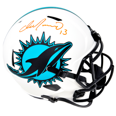 Dan Marino Miami Dolphins Signed Riddell Lunar Replica Helmet BAS Beckett