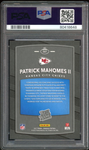 2017 Panini Donruss Rated Rookie Patrick Mahomes RC Red Ink PSA 9/10 Auto