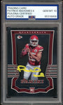 2017 Panini Shining Armor Patrick Mahomes RC On Card PSA/DNA Auto GEM MINT 10