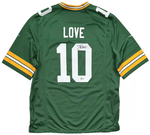 Jordan Love Green Bay Packers Signed Green Nike Game Jersey BAS Beckett