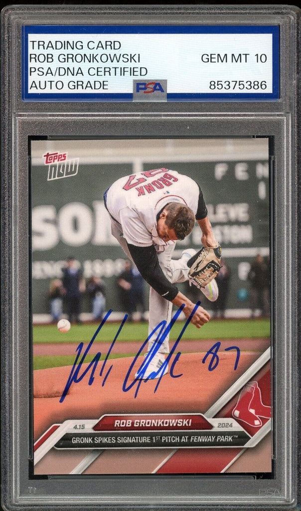 2024 Topps Now #78 Rob Gronkowski Fenway Spike PSA/DNA Auto GEM MINT 1 Diamond Legends Online 2024 Topps Now #78 Rob Gronkowski Fenway Spike PSA/DNA Auto GEM MINT 1 Diamond Legends Online