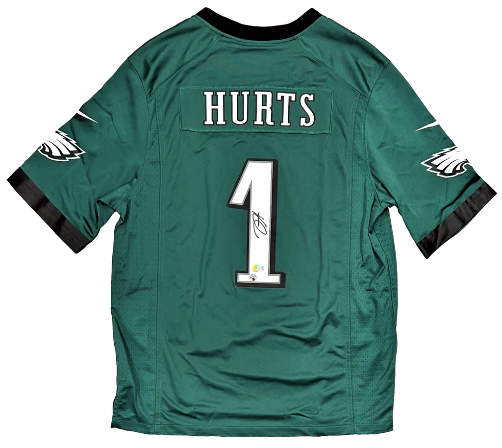 Jalen Hurts Philadelphia Eagles Signed Midnight Green Nike Game Jersey Diamond Legends Online