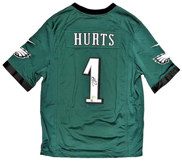 Jalen Hurts Philadelphia Eagles Signed Midnight Green Nike Game Jersey –  Diamond Legends Online