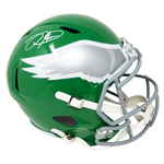 Jalen Hurts Philadelphia Eagles Signed Kelly Green Alternate Replica Helmet BAS