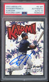2022 Absolute KABOOM! #KWF Wander Franco RC On Card PSA/DNA Auto Authentic