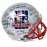 Tom Brady & Alumni Signed Patriots Hall of Fame Authentic Helmet Fanatics/JSA