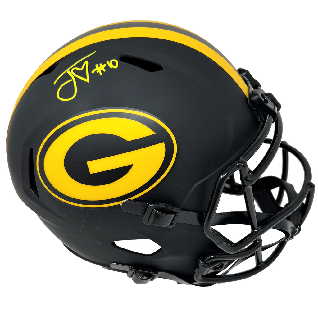 Jordan Love Green Bay Packers Signed Riddell Eclipse Replica Helmet BA ...