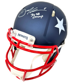 Julian Edelman Patriots Signed 3x SB Champ Insc Riddell AMP Authentic Helmet JSA
