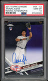 2017 Topps Chrome #RA-AJ Rookie Autographs Aaron Judge PSA 10 GEM MINT0