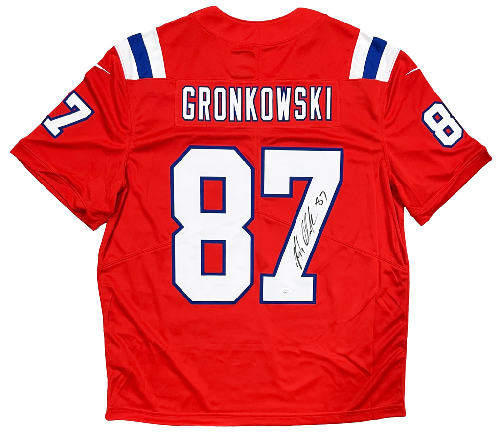 Rob Gronkowski New England Patriots Signed Red Throwback Nike Limited Diamond Legends Online