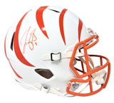 Joe Burrow Cincinnati Bengals Signed Riddell Flat White Authentic Helmet Fanatic