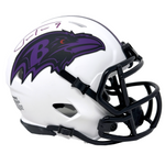 Justin Tucker Baltimore Ravens Signed Riddell Lunar Mini Helmet JSA