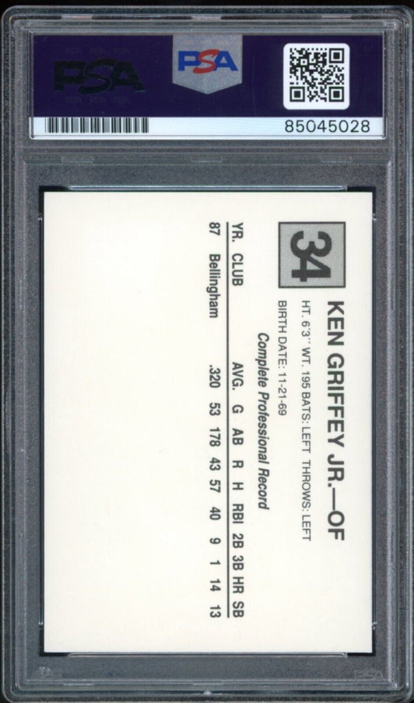 1988 San Bernardino Spirit Ken Griffey Jr. RC On Card PSA/DNA Auto GEM Diamond Legends Online 1988 San Bernardino Spirit Ken Griffey Jr. RC On Card PSA/DNA Auto GEM Diamond Legends Online