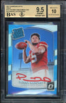 2017 Donruss Optic Rated Rookie Holo Patrick Mahomes BGS 9.5/10 Auto GEM MINT