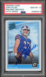 2018 Donruss Optic #154 Josh Allen RC Rookie On Card PSA/DNA Auto GEM MINT 10