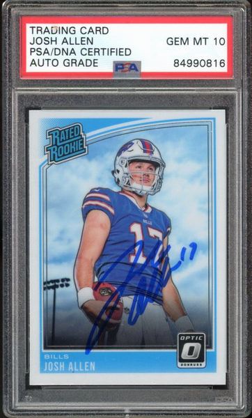 JOSH ALLEN RC hotsell PSA 10