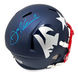 Julian Edelman New England Patriots Signed Riddell AMP Replica Helmet JSA