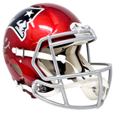 Julian Edelman Patriots Signed 3x SB Champ Riddell Flash Authentic Helmet JSA