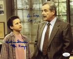 Ben Savage & William Daniels Dual Signed Cory/Mr. Feeny Boy Meets World 8x10 JSA