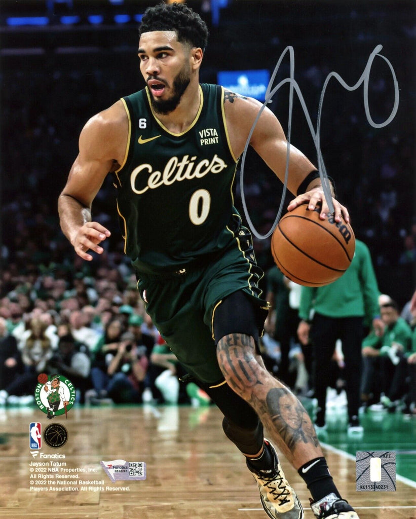 Jayson Tatum Boston Celtics Signed City Edition 8x10 Photo Fanatics –  Diamond Legends Online