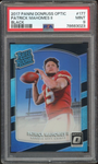 2017 Donruss Optic Rated Rookie Black Holo /25 #177 Patrick Mahomes PSA 9 MINT