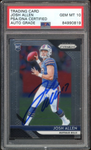 2018 Panini Prizm #205 Josh Allen RC Rookie On Card PSA/DNA Auto GEM MINT 10