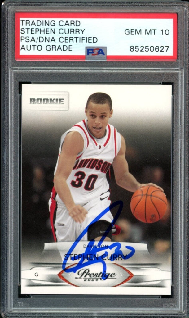 2009-10 Panini Prestige #230 Stephen Curry RC On Card PSA/DNA Auto GEM Diamond Legends Online 2009-10 Panini Prestige #230 Stephen Curry RC On Card PSA/DNA Auto GEM Diamond Legends Online