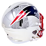 Randy Moss Patriots Signed Straight Cash Homie Insc Chrome Replica Helmet BAS