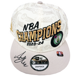 Al Horford Boston Celtics Signed 2024 NBA Champions Locker Room Hat JSA