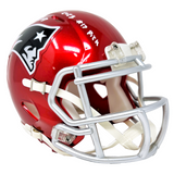 Christian Gonzalez Patriots Signed 2023 #17 Pick Riddell Flash Mini Helmet JSA