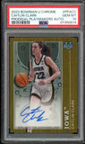 2023 Bowman U Chrome Prodigal Playmakers Iowa Caitlin Clark Auto PSA 10 GEM MINT