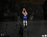 Stephen Curry Warriors Signed 3-Point Record Shot Spotlight 16x20 Photo JSA