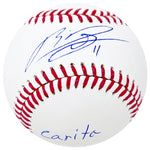 Rafael Devers Boston Red Sox Signed Carita Inscribed Official MLB Baseball JSA