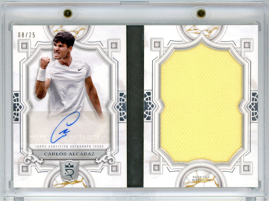 2024 Topps Royalty Tennis Rookie Jumbo Relic Book Carlos Alcaraz