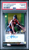 2024 Topps Chrome Tennis Autographs Victoria Mboko RC Auto PSA 10 GEM MINT0