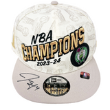 Jrue Holiday Boston Celtics Signed 2024 NBA Champions Locker Room Hat JSA