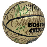 Boston Celtics Team Signed Gold LE Basketball Tatum/Brown/White+ Fanatics/JSA2