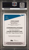 2021 Topps Chrome Tennis Autographs /50 #CACG Coco Gauff RC Auto PSA 9 MINT1