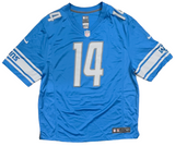 Amon-Ra St. Brown Detroit Lions Signed Blue Nike Game Jersey BAS Beckett