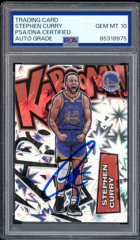 2021-22 Panini Kaboom! #3 Stephen Curry On Card PSA/DNA Auto GEM MINT 10