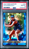 2024 Topps Chrome Sapphire Tennis #191 Alexandra Eala RC Rookie PSA 10 GEM MINT0