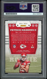 2017 Panini Shining Armor Patrick Mahomes RC On Card PSA/DNA Auto GEM MINT 10