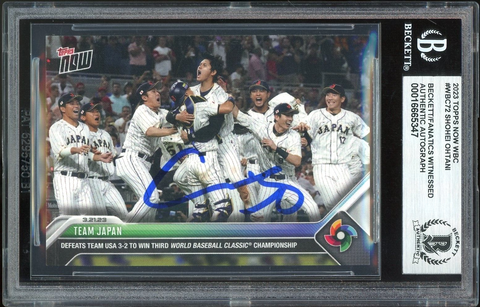 2023 Topps Now WBC World Baseball Classic WBC72 Shohei Ohtani BGS Authentic Auto