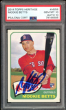2014 Topps Heritage #H558 Mookie Betts RC Rookie On Card PSA 10/10 Auto GEM MINT