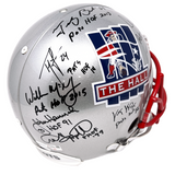 Tom Brady & Alumni Signed Patriots Hall of Fame Authentic Helmet Fanatics/JSA